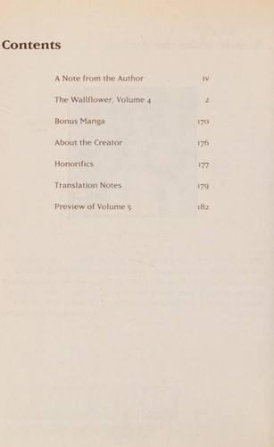 Wallflower, Vol. 4
