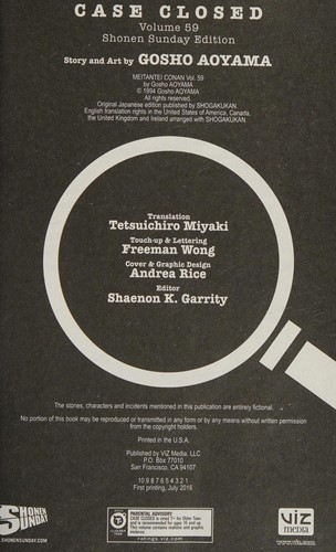 Case Closed, Vol. 59