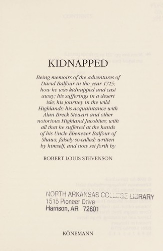 Kidnapped cover