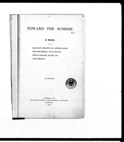 Toward the sunrise cover